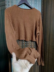 (LAST SALE) 🛍️ Shein Brown Crop Top