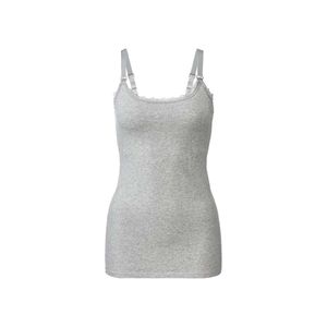 ESmara Gray Lace Trim Cami Top