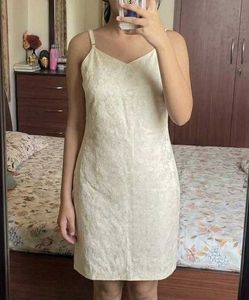 Elegant Cream Slip Dress