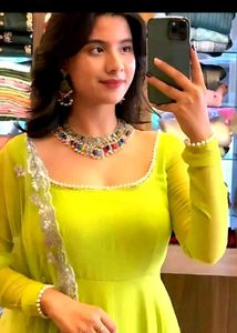 Stunning Neon Yellow Gown
