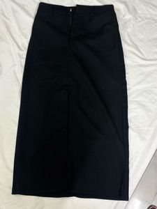 Classic Black Midi Skirt
