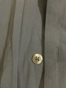Classic Men's Grey Button-Up Shirt