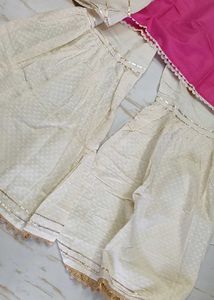 Elegant Pink Kurta garara Set