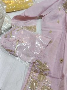 Pink Embroidered Kurta Set