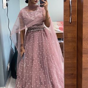 Stunning Pink Embellished Gown