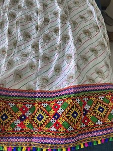 Boho Peacock Navratri Traditional Lehanga Skirt
