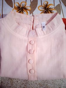 Elegant Pink Sheer Blouse
