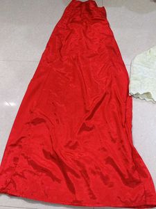 Vibrant Red Ethnic Skirt