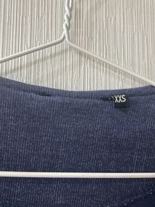 Women's Blue Denim Moto Jacket