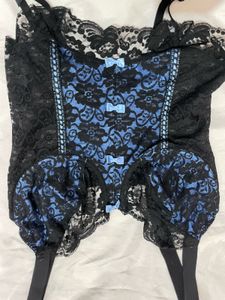 Lace Corset Bralette with Garters top