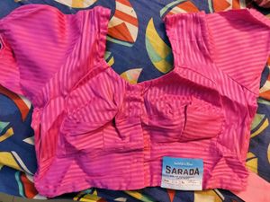 Pink Tangail Saree With Blouse