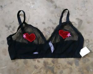 Sheer Black Bra