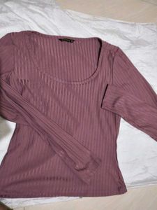 Dressberry Ribbed Knit Top