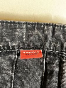 H&amp;M y2k Denim Pleated Mini Skirt High Waisted