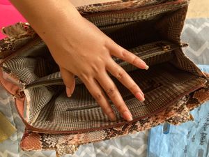 Chic Snakeskin Handbag
