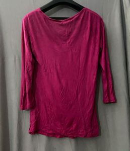 Pink Casual Soft Top