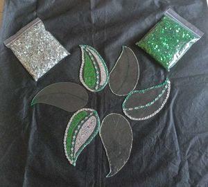 Handmade Acrylic Rangoli (Incomplete)