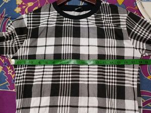 Flawless Cotton Black &amp; White Top