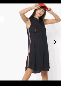 Teamspirit Sleeveless Navy Tunic w Red &amp; White