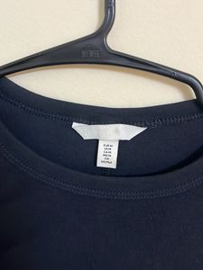 H&amp;M Deep Blue Long Sleeve Top