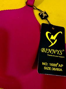 306 -- BINNY'S heavy Padded Bra 3hooks