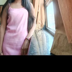 pink kurta pant set