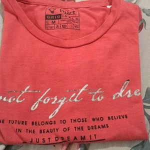 Pink Coral Graphic Print T-Shirt💖
