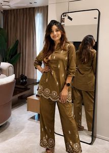 Hand-Embroidered Co-Ord Set