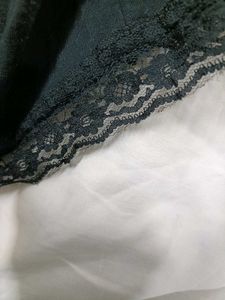 Black Pyjama And Shorts With Lace