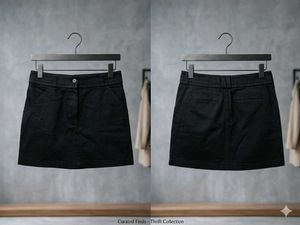 Classic Black A-line Skirt