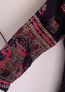 Black Printed Kurta