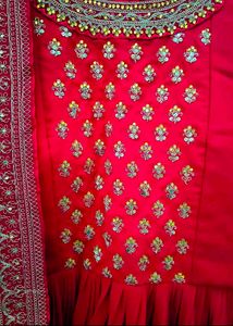 Vibrant Pink Embroidered Kurta Set with Dupatta
