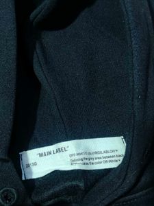 Off-White Style Black Hoodie