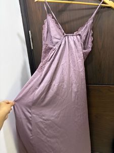 Satin Lace Nightgown with robe