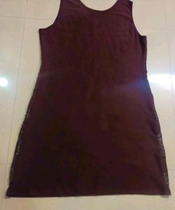 Brown colour short dress brand new