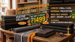 Stitch upto 10 pants. Unstitched Pant Fabrics