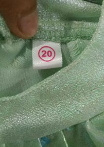 Girls' Light Green Party Dress
