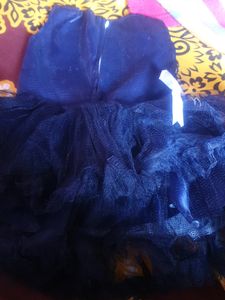 Sparkly Black &amp; Blue Party Dress