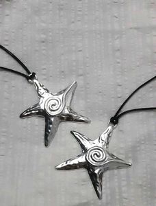 Trendy Necklace Pendant With Leather Cord