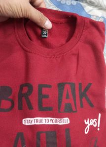 mahroon sweatshirt for 6 to 8 year