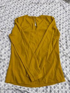 Mustard Yellow Long Sleeve Top