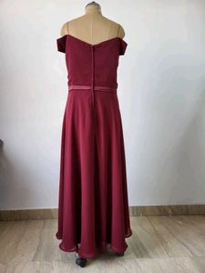 Plus Size Off-Shoulder Gown