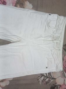 Classic White Denim Jeans