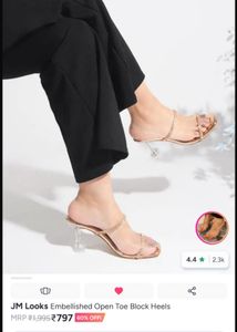 Sparkling Rose Gold Heels