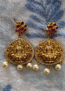 Exquisite Lakshmi Jhumka Earrings