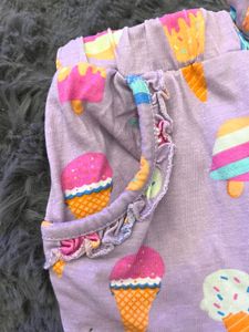 Cotton Shortd icecream print
