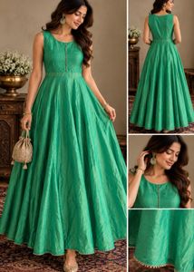 Brand new elegant Green Ethnic Gown