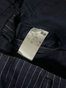 Uniqlo Striped Wide-Leg Pants