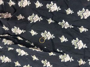 Black Floral Print Romper