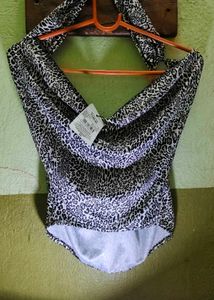 Leopard Print Halter Top